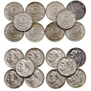 Polska, zestaw: 10 x 5 złotych, 1934-1936, Warszawa