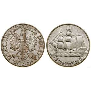 Polska, 5 złotych, 1936, Warszawa