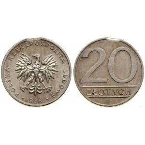Polen, 20 Zloty (DESTRUKT MENNICZY), 1988, Warszawa