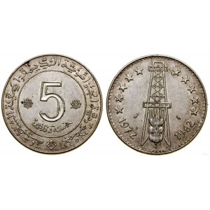 Alžírsko, 5 dinárů, 1972, Paříž