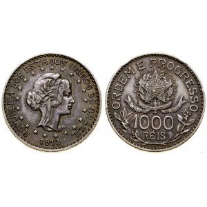 Brasilien, 1.000 Reis, 1913 A, Berlin