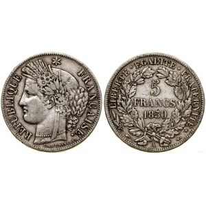 Francja, 5 franków, 1850 A, Paryż