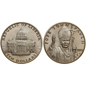 Liberia, 10 dolarów, 2001, San Francisco