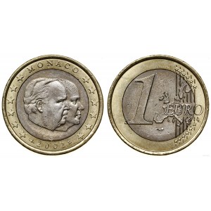 Monako, 1 euro, 2001, Paryż