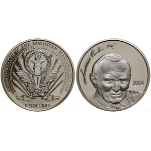 Severní Mariany, 5 dolarů (efektní mince), 2004