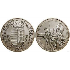Maďarsko, 500 forintov, 1991 BP, Budapešť