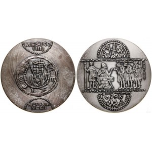 Polen, Medaille aus der königlichen Serie PTAiN - Mieszko III, 1978, Warschau
