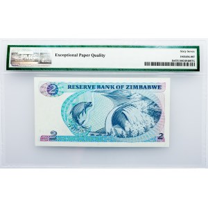 Zimbabwe, 2 Dollars 1983, PMG - Superb Gem Unc 67 EPQ