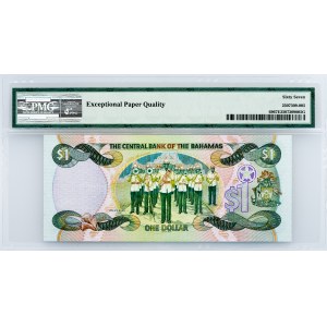 Bahamas, 1 Dollar 2001, PMG - Superb Gem Unc 67 EPQ