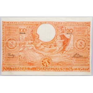 Belgium, 100 Francs/20 Belgas 1944