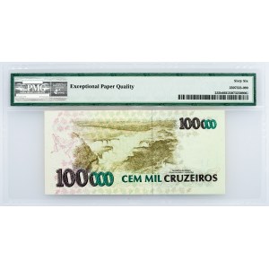 Brazil, 100,000 Cruzeiros 1992-1993, PMG - Gem Uncirculated 66 EPQ