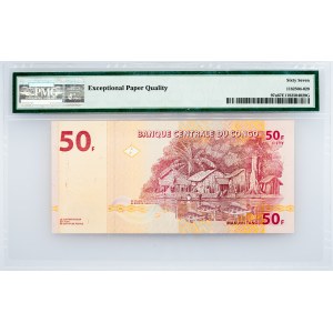 Congo Democratic Republic , 50 Francs 2007, PMG - Superb Gem Unc 67 EPQ