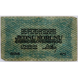 Czechoslovakia, 1 Koruna 1919