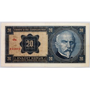 Czechoslovakia, 20 Korun 1926