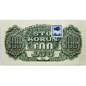 Czechoslovakia, 100 Korun 1945