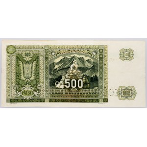 Czechoslovakia, 500 Korun 1945