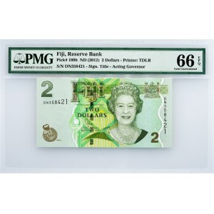 Fiji, 2 Dollars 2012, PMG - Gem Uncirculated 66 EPQ