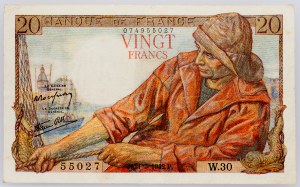 France, 20 Francs 1942
