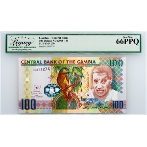 Gambia, 100 Dalasis 2006-2014, Legacy - Gem New 66PPQ