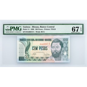 Guinea - Bissau, 100 Pesos 1990, PMG - Superb Gem Unc 67 EPQ