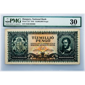 Hungary, 10,000,000 Pengö 1945, PMG - Very Fine 30