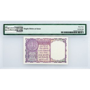 India, 1 Rupee 1957, PMG - Choice Uncirculated 64 EPQ