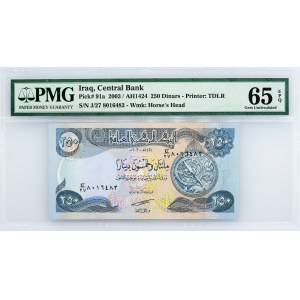 Iraq, 250 Dinars 2003, PMG - Gem Uncirculated 65 EPQ