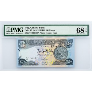 Iraq, 250 Dinars 2013, PMG - Superb Gem Unc 68 EPQ