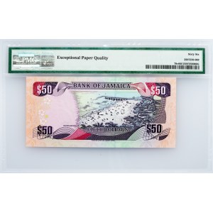 Jamaica, 50 Dollars 2002, PMG - Gem Uncirculated 66 EPQ