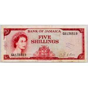 Jamaica, 5 Shillings ND (1964)