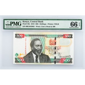 Kenya, 500/-Shillings 2010, PMG - Gem Uncirculated 66 EPQ
