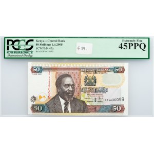 Kenya, 50 Shillings 38504, PCGS - Extremely Fine 45PPQ