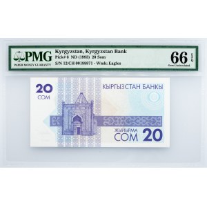 Kyrgyzstan, 20 Som 1993, PMG - Gem Uncirculated 66 EPQ