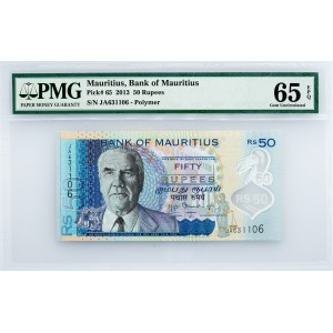 Mauritius, 50 Rupees 2013, PMG - Gem Uncirculated 65 EPQ