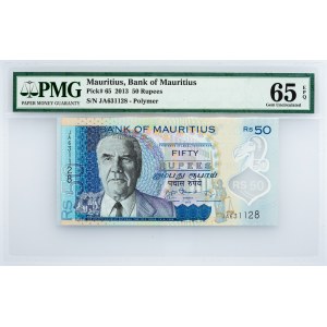 Mauritius, 50 Rupees 2013, PMG - Gem Uncirculated 65 EPQ