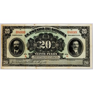 Mexico, 20 Pesos 1915