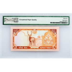 Nepal, 20 Rupees 2002, PMG - Gem Uncirculated 65 EPQ