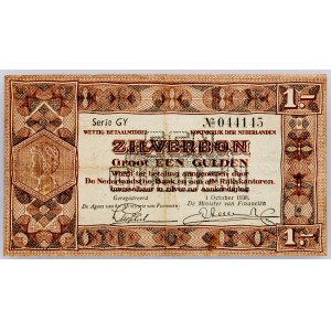 Netherlands, 1 Gulden/Zilverbon 1938