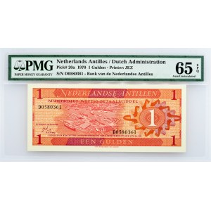 Netherlands Antilles / Dutch Administration, 1 Gulden 1970, PMG - Gem Uncirculated 65 EPQ
