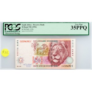 South Africa, 50 Rand 1992, PCGS - Very Fine 35PPQ