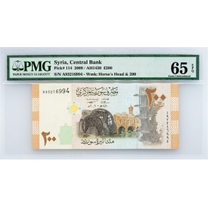 Syria, 200 Pounds 2009, PMG - Gem Uncirculated 65 EPQ