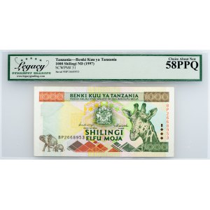 Tanzania, 1000 Shilingi 1997, Legacy - Choice About New 58PPQ