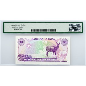 Uganda, 10 Shillings 1982, Legacy - Gem New 65PPQ