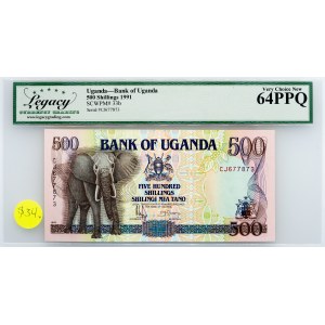 Uganda, 500 Shillings 1991, Legacy - Very Choice New 64PPQ