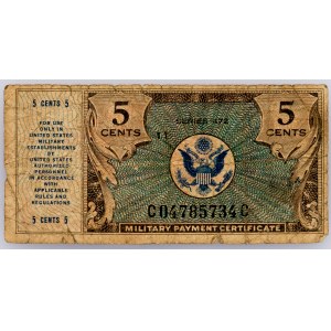 USA, Military, 5 Cents, Series 472