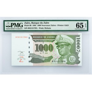 Zaïre, 1000 Nouveaux Zaïres 1995, PMG - Gem Uncirculated 65 EPQ