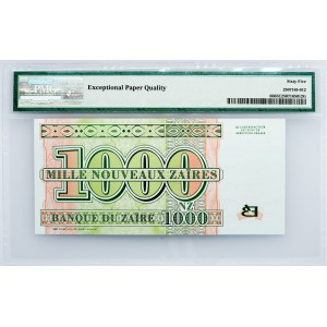 Zaïre, 1000 Nouveaux Zaïres 1995, PMG - Gem Uncirculated 65 EPQ