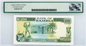 Zambia, 20 Kwacha 1991, Legacy - Superb Gem New 67PPQ