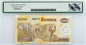 Zambia, 500 Kwacha 2008, Legacy - Gem New 66PPQ