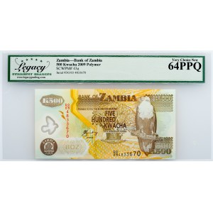 Zambia, 500 Kwacha 2009, Legacy - Very Choice New 64PPQ